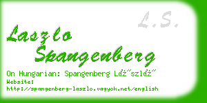 laszlo spangenberg business card